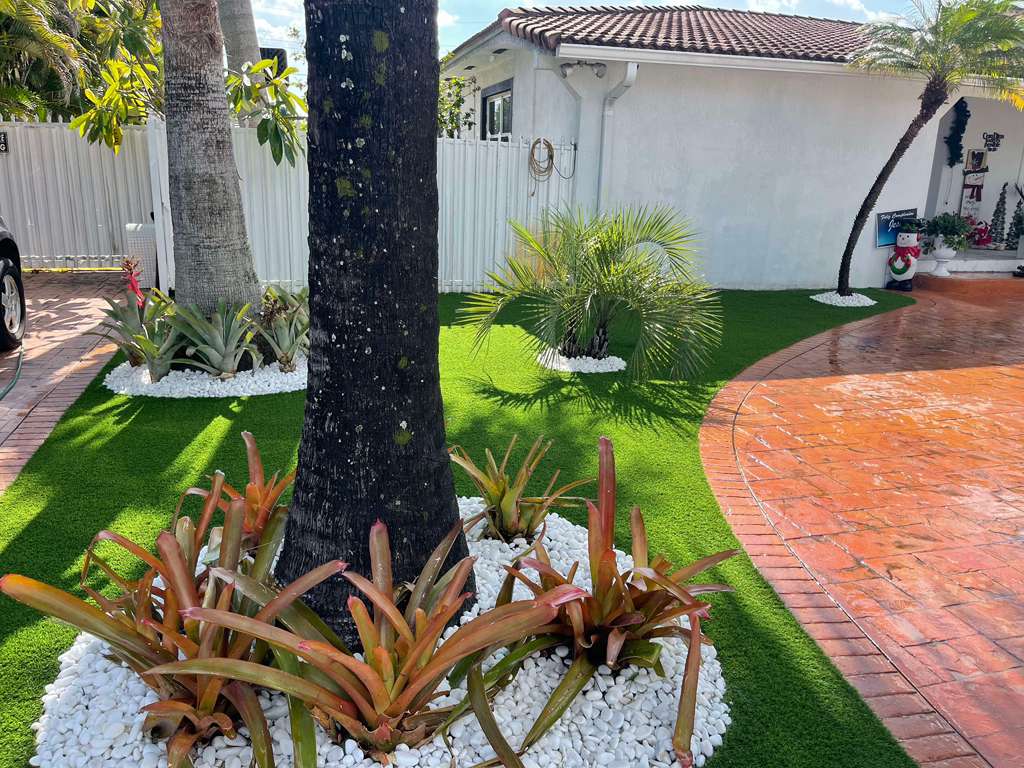 Finished turf installation Boca Raton